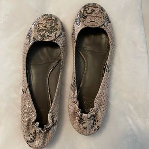 Tory Burch snakeskin flats
